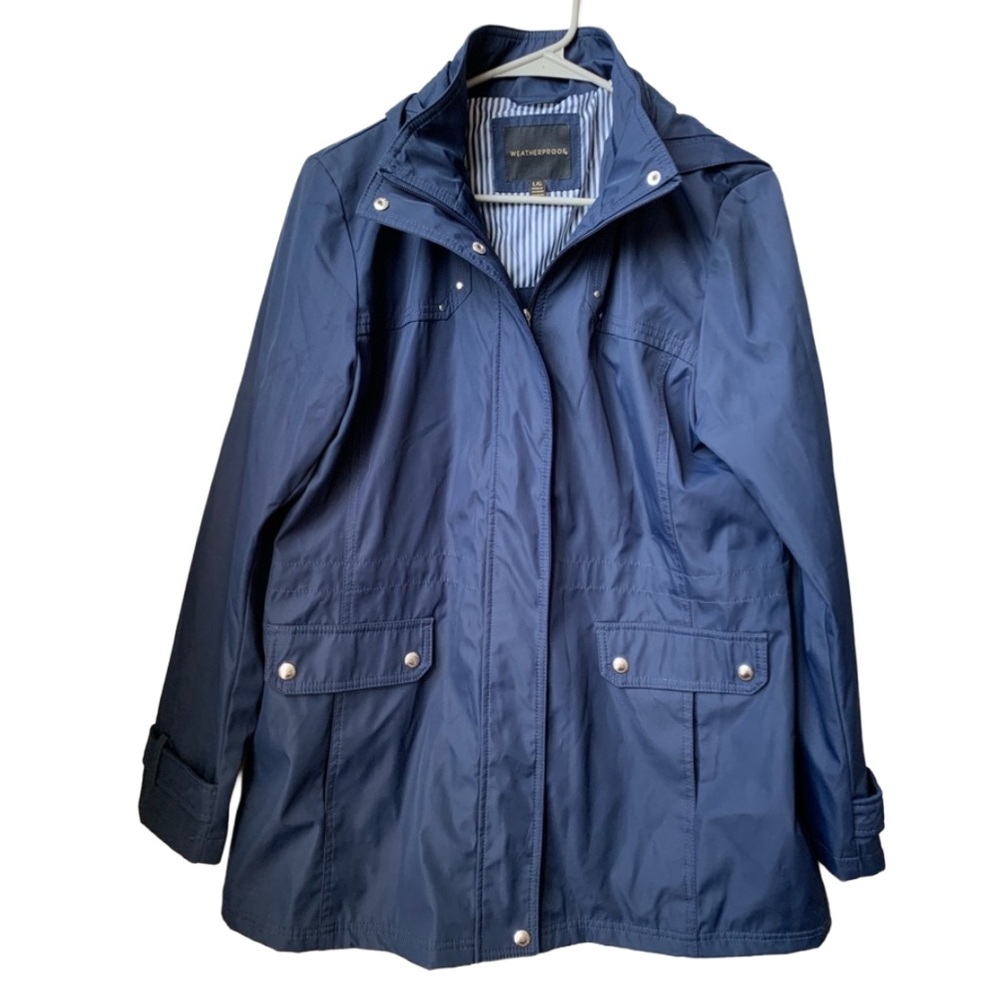 WEATHERPROOF Women’s Navy Blue Trench Coat